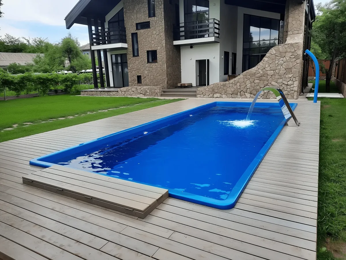 Композитный бассейн Laguna 9 — вид сверху в Новочебоксарске