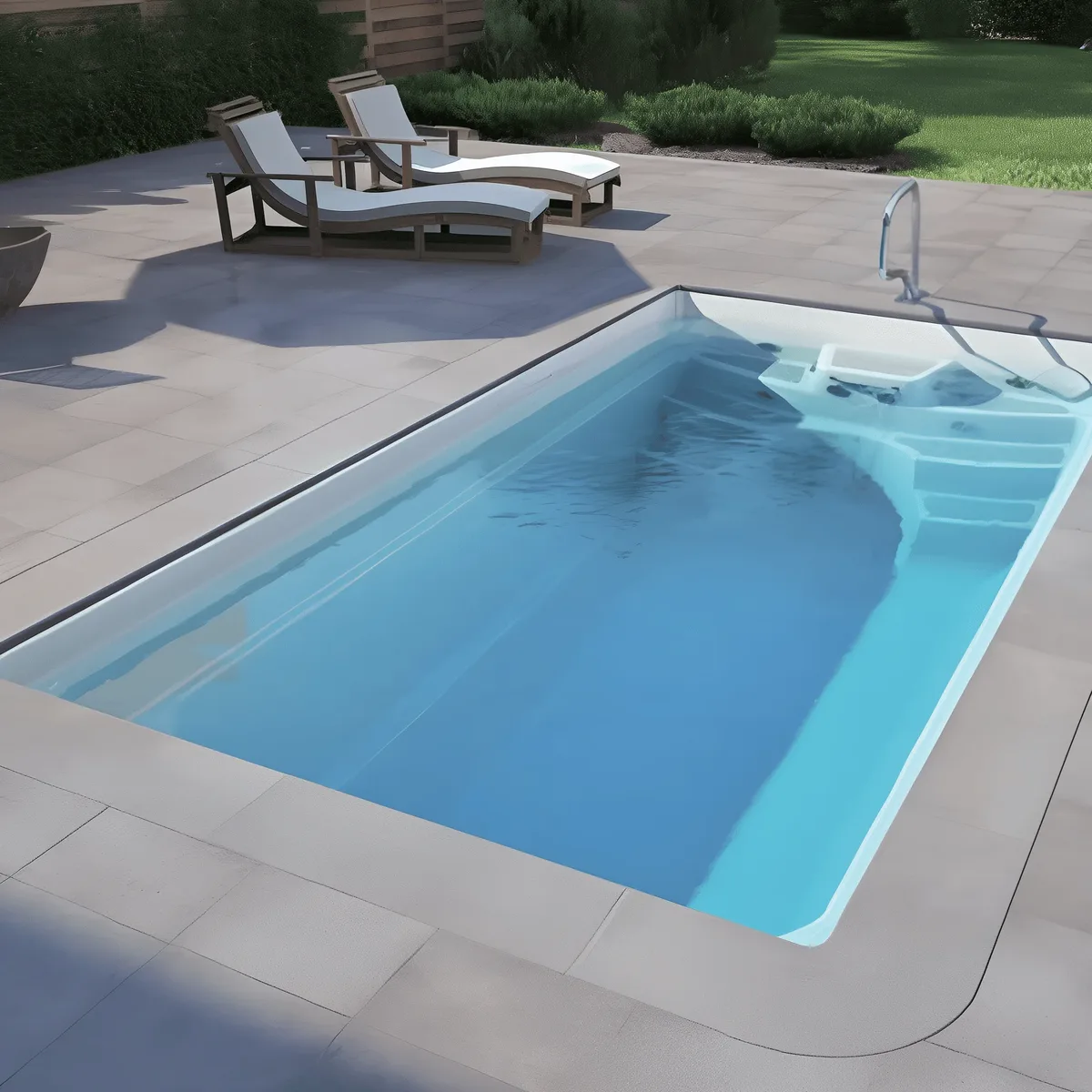 Композитный бассейн Laguna 5 — вид сверху в Новочебоксарске