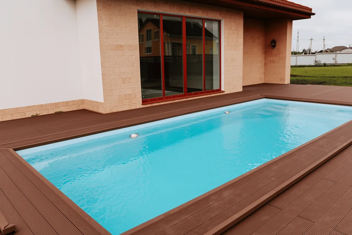 Композитный бассейн Laguna 8 — вид сверху в Новочебоксарске